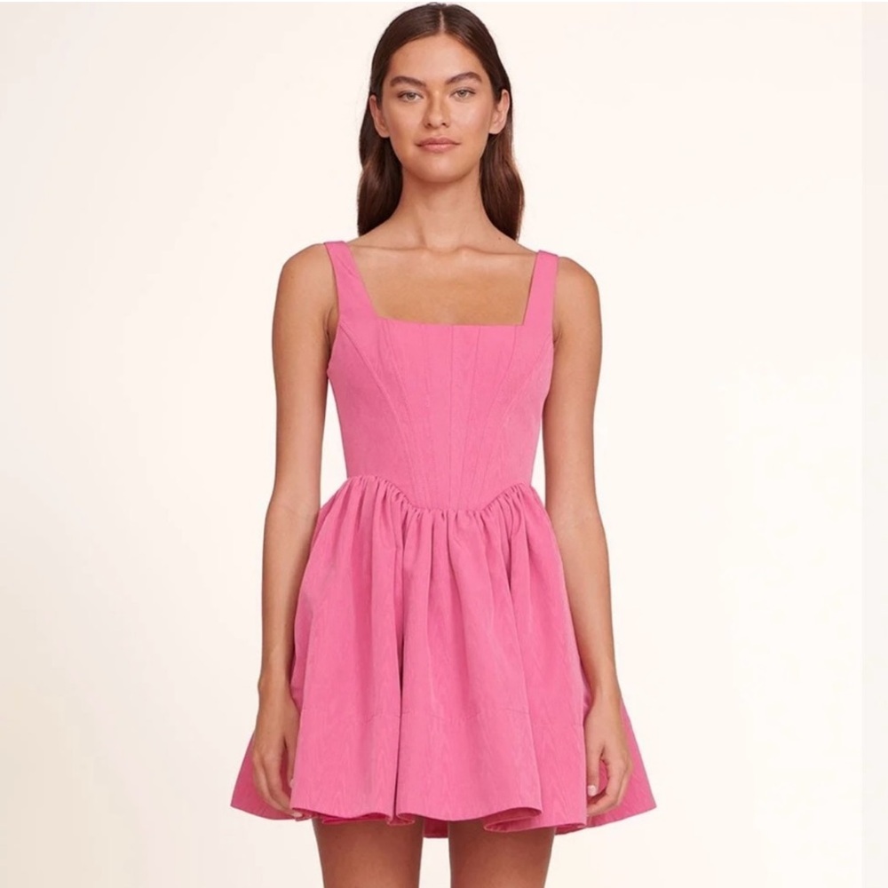 STAUD‎ Landscape Mini Dress- Pink NWT 8